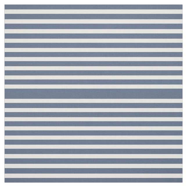 Tela rayada del azul marino y blanca (Retal)