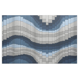 Tela Rayado psicodélico del vintage de la montaña rusa