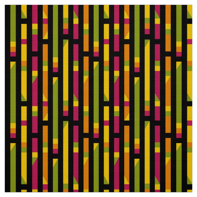Tela Rayas abstractas 170615 (1) - Con negro (Retal)