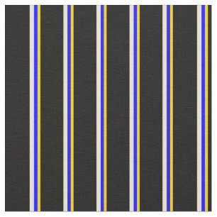 Tela Rayas amarillas, azules, biseladas y negras