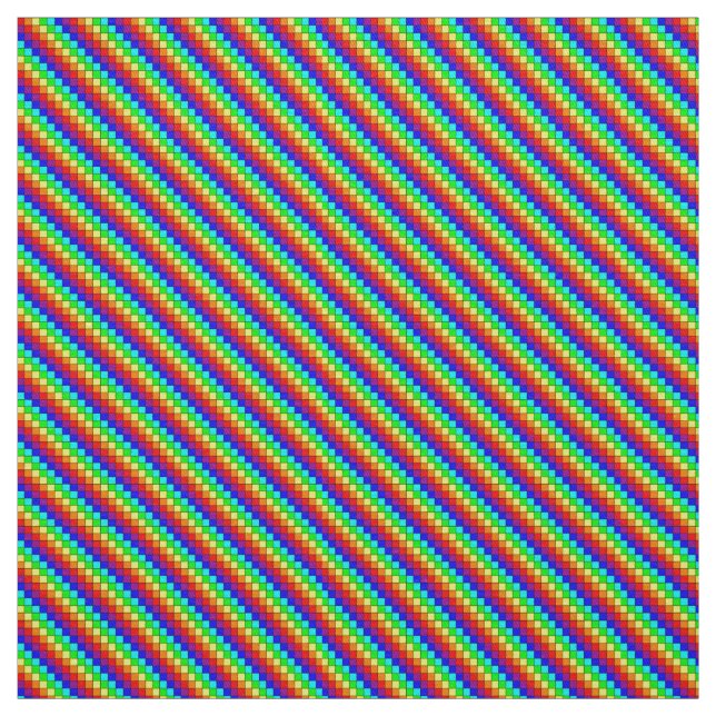 Tela Rayas arcoiris - Tejido de algodón (Retal)