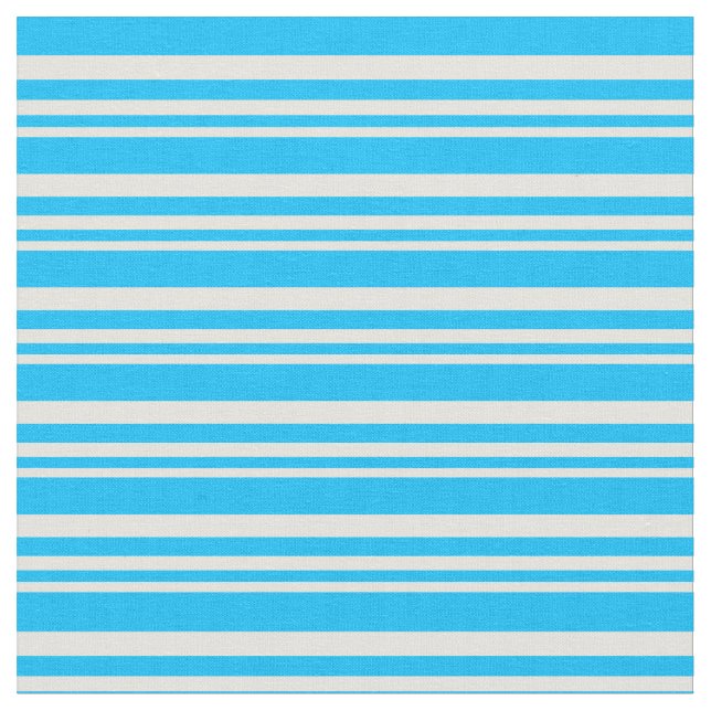 Tela Rayas azul cielo profundo amarillo claro (De cerca)