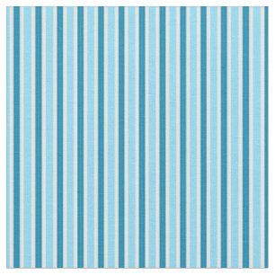Tela rayas azul claro, azul verdoso y blanco