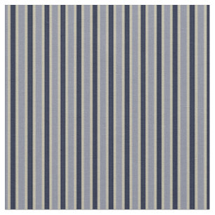 Tela rayas azul marino oscuro y gris azulado