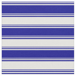 Tela Rayas azul y blanco oscuras