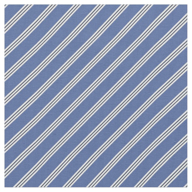 Tela Rayas Azules (De cerca)