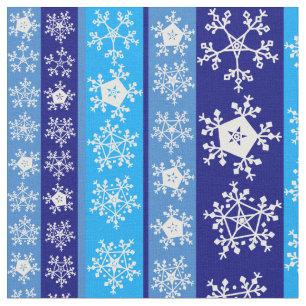 Tela Rayas azules de nieve