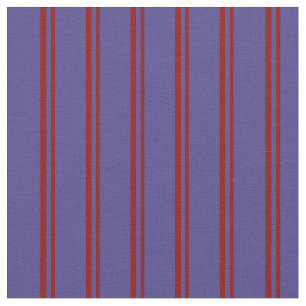 Tela Rayas azules de pizarra oscura y roja oscura