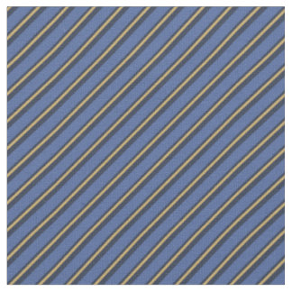 Tela Rayas azules y doradas