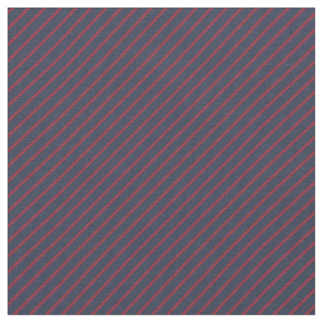 Tela Rayas azules y rojas (De cerca)