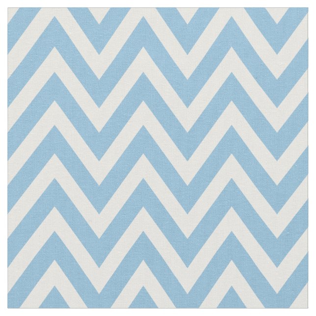 Tela Rayas chevron modernas Sky Blue (De cerca)