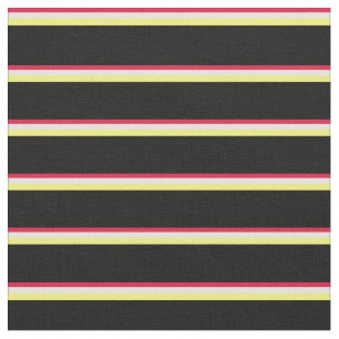 Tela Rayas Crimson, amarillo claro, amarillo y negro