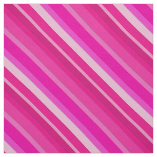 Tela Rayas de caramelo en capas - rosa y fucsia