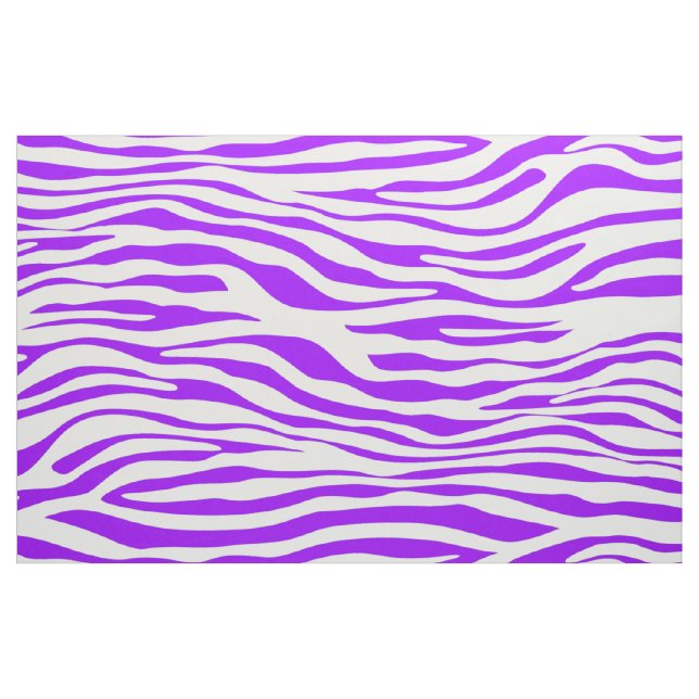 Tela Rayas de cebra púrpura (Yarda)