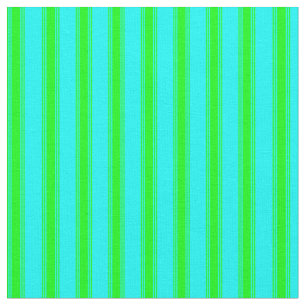 Tela Rayas de color Aqua y Lime