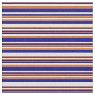 Tela Rayas de color chocolate, azul y lavanda