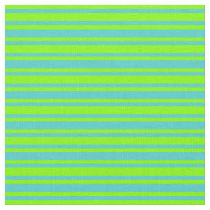 Tela Rayas de color turquesa y chartreuse