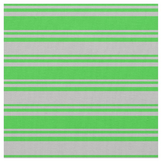 Tela Rayas de color verde limón y gris (De cerca)