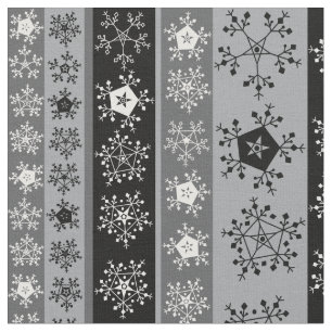 Tela Rayas de copo de nieve