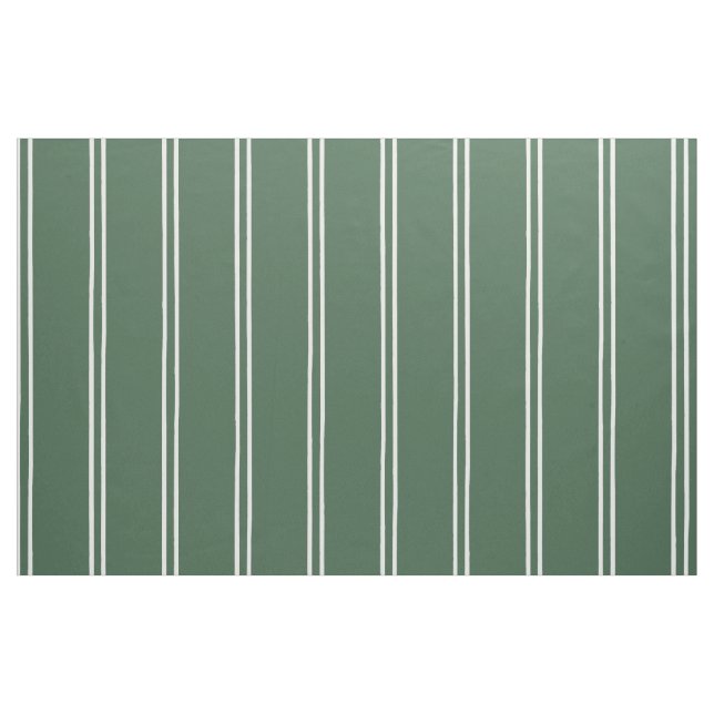 Tela Rayas de Granja Dibujadas a Mano | Verde Bosque Pr ("Cuarto gordo" (fat quarter))