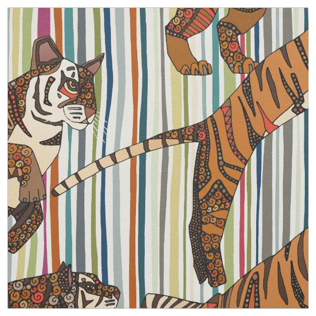Tela Rayas de tigre (Retal)