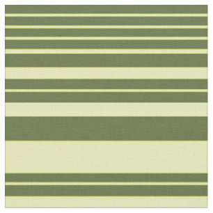 Tela Rayas de Verde Oliva y Amarillo Lima