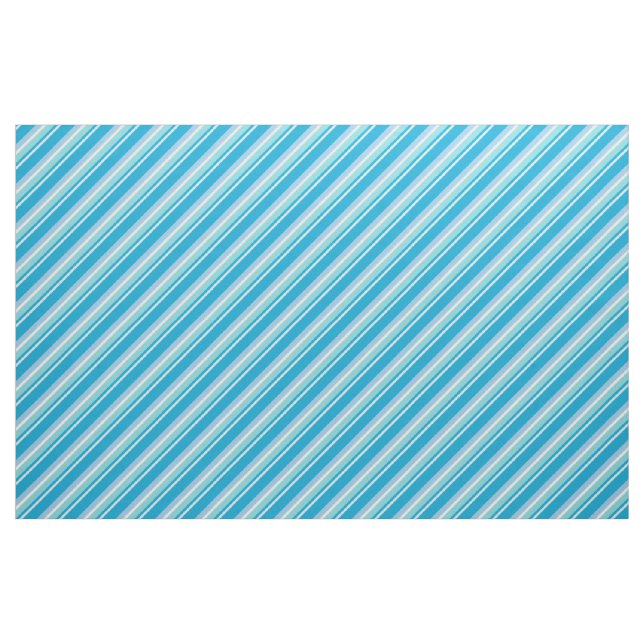 Tela Rayas diagonales azul claro (Yarda)