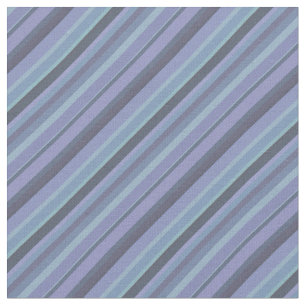 Tela Rayas diagonales de color azul-gris