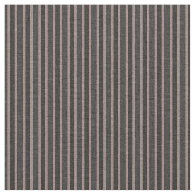 Tela rayas gris oscuro, carbón y rosa malva (De cerca)