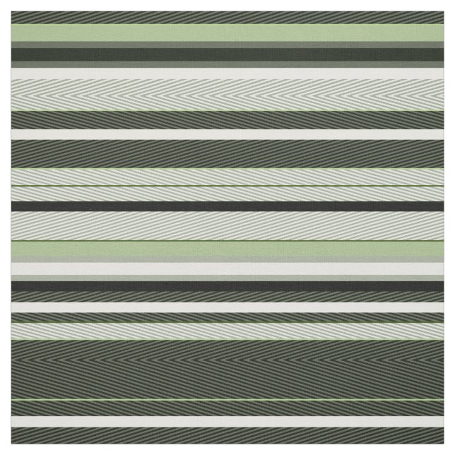 Tela Rayas grises, verdes, blancas. (Retal)