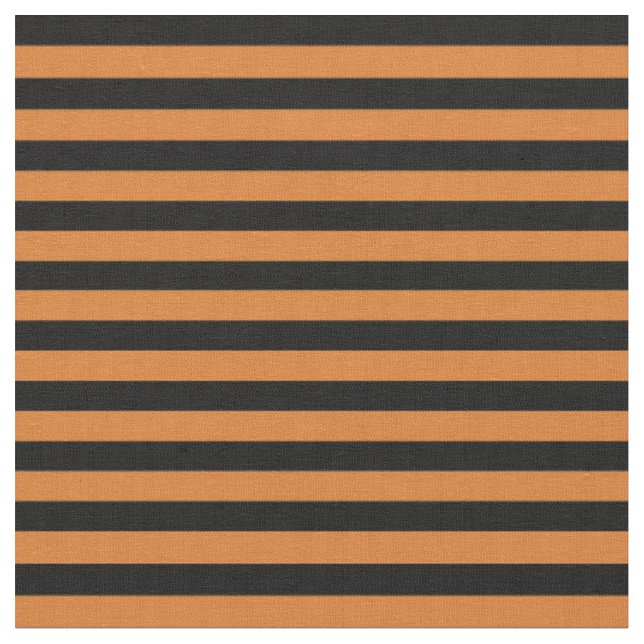 Tela Rayas horizontales de un cuarto de pulgada naranja (De cerca)