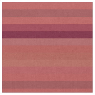 Tela Rayas horizontales rojas vintage de ladrillo