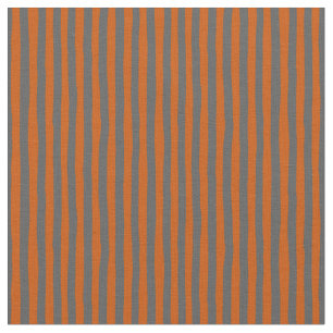 Tela Rayas irregulares de naranja oscuro y gris oscuro