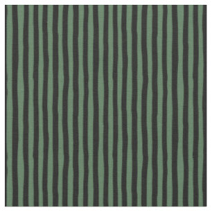 Tela Rayas irregulares Green & Black