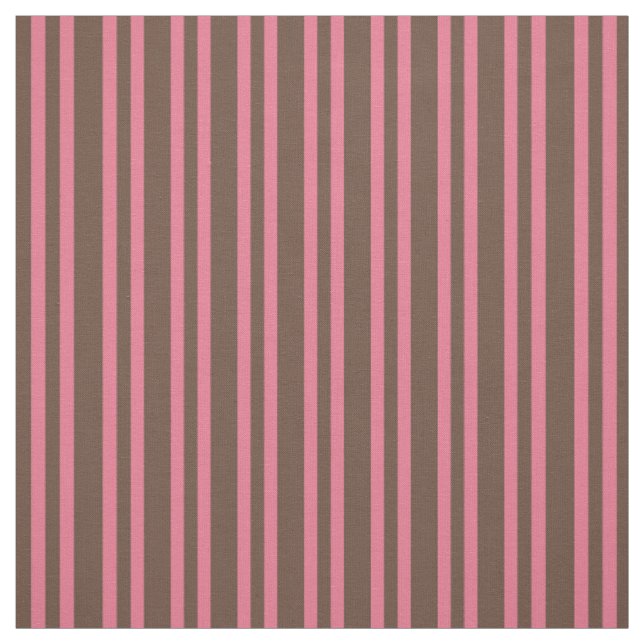 Tela Rayas Marrones Rosadas Patrón Continuo (Retal)