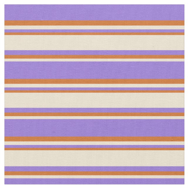 Tela Rayas moradas, beige y chocolate (De cerca)