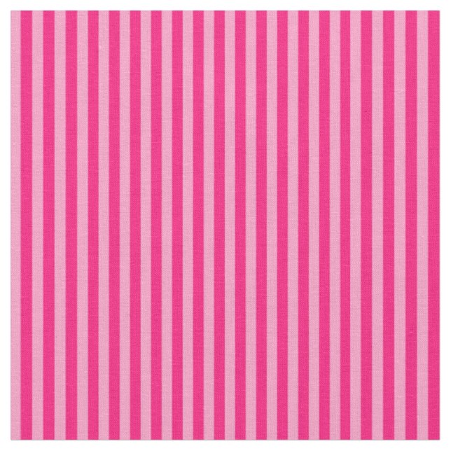 Tela Rayas Rosa Carmesí y Rosa Clavel (De cerca)