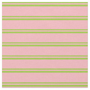 Tela Rayas rosas verdes y ligeras