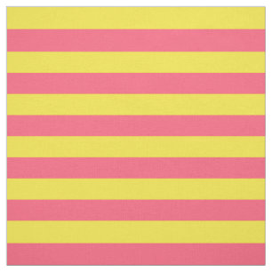 Tela Rayas rosas y amarillas