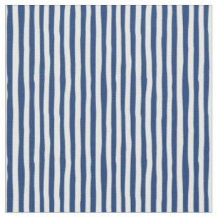 Tela Rayas torcidas azules y blancas