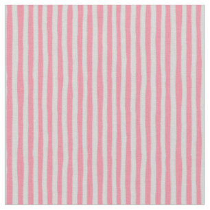 Tela Rayas torcidas rosa flamenco y gris claro