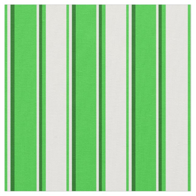Tela Rayas verdes, blancas y oscuras (De cerca)