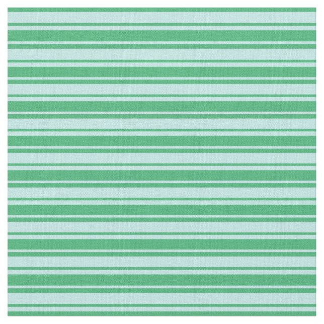 Tela Rayas verdes turquesas y marinas (De cerca)