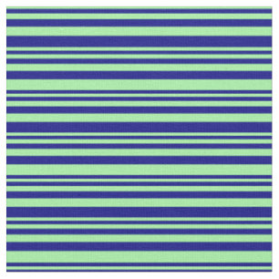 Tela Rayas verdes y azules