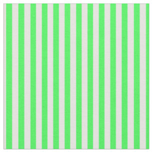 Tela Rayas verdes y blancas brillantes