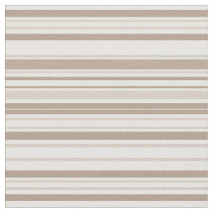 Tela Rayas verticales audaces marrón y taupe Retro Moch