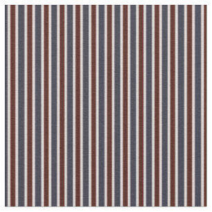 Tela Rayas verticales clásicas de navy y burgundy