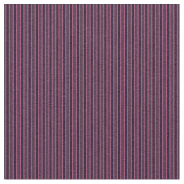 Tela Rayas verticales de berenjena y malva (De cerca)