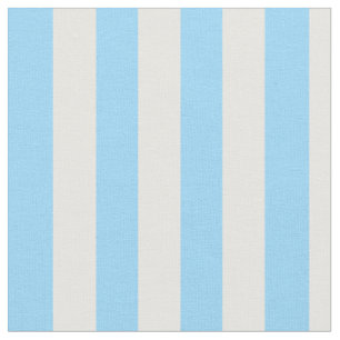 Tela Rayas verticales del azul de cielo y blancas