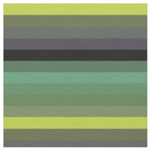 Tela Rayas Vintage de los 70 Amarillo Limón y Verde Sal